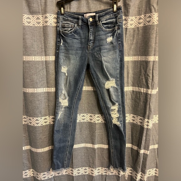 Flying Monkey Denim - Vervet by Flying Monkey Distressed Jeans size 25 Fringe Ankles